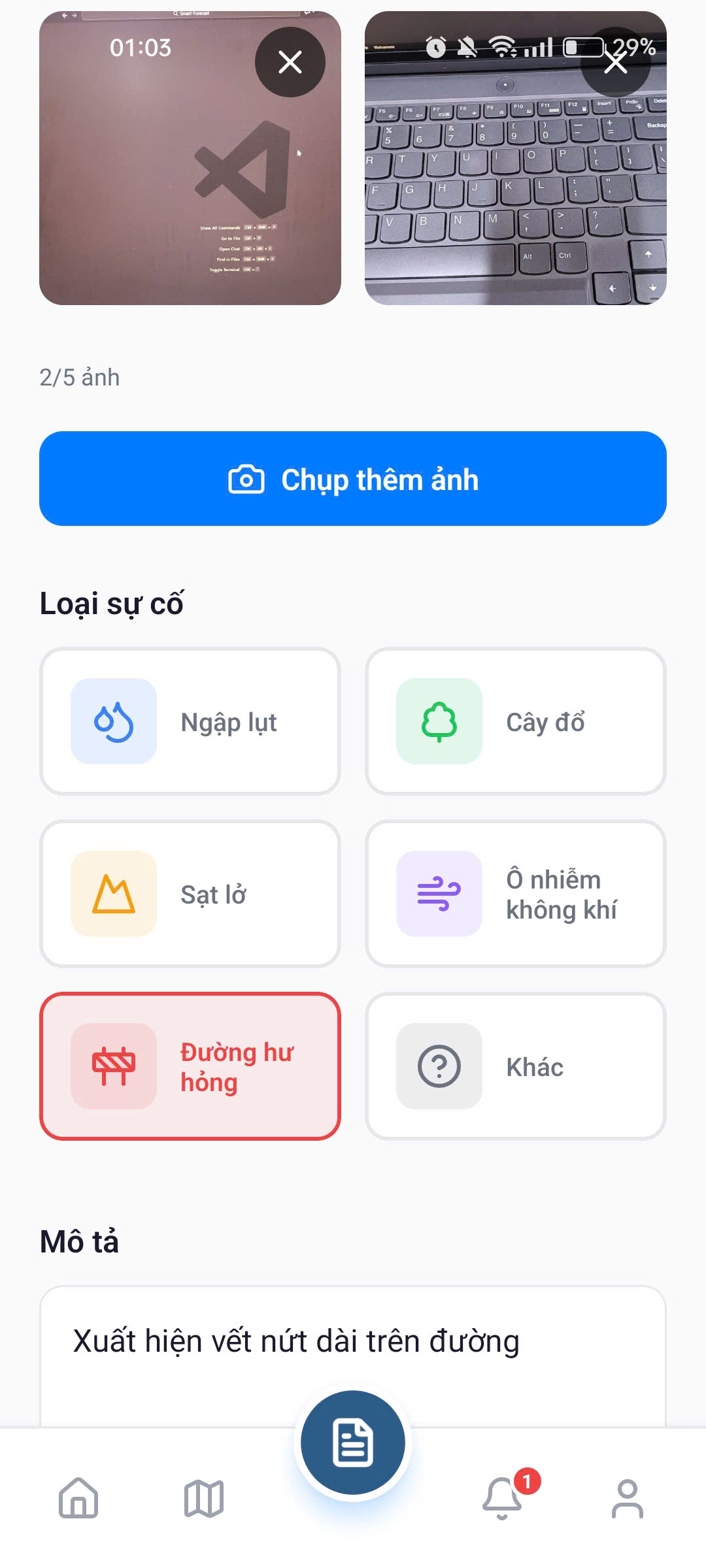 Báo cáo sự cố 1
