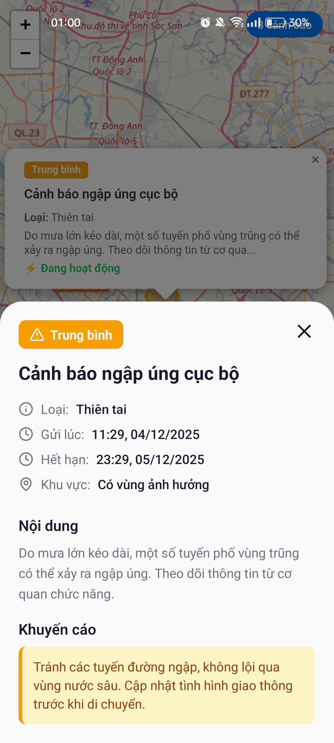 Bản đồ cảnh báo 2